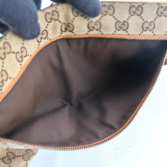 AUTHENTIC GUCCI GG Canvas Waist bag Beige Yellow bsj580-110825 - Picture 12 of 16